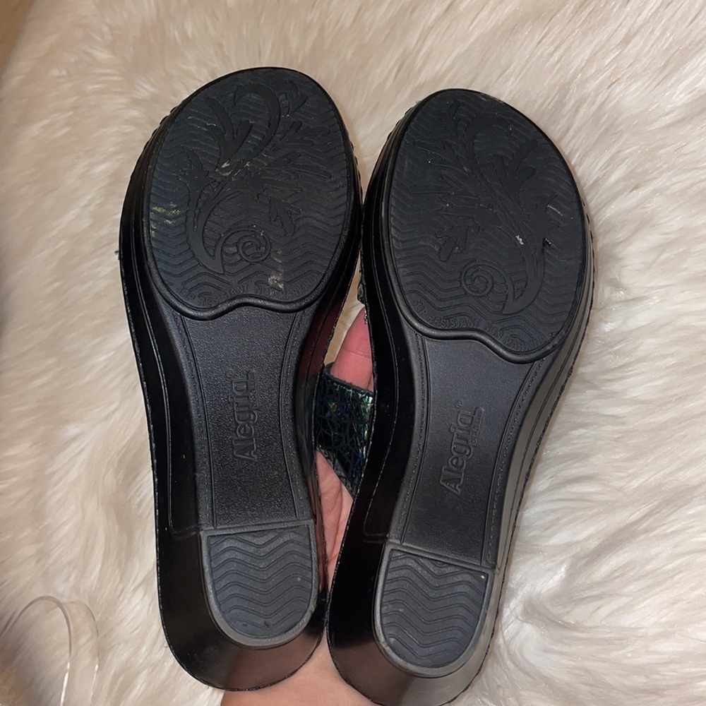 Alegria Loti Tectonic Iridescent Sandals #372 - Picture 6 of 7
